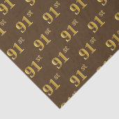 Bruin, Faux Gold 91st (negenennegentig) evenement Tissuepapier (Detail)