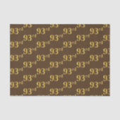 Bruin, Faux Gold 93rd (negenenennegentig) evenemen Tissuepapier (Voorkant)