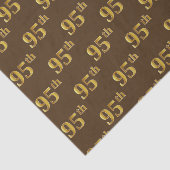 Bruin, Faux Gold 95th (negenenvijftig) event Tissuepapier (Detail)