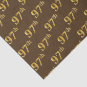 Bruin, Faux Gold 97th (negenenenzeventig) Event Tissuepapier (Detail)