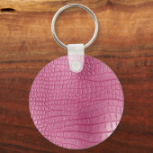 Bruin Faux Leather Cowgirl Floral Sleutelhanger (Achterkant)