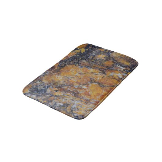 Bruin faux Marble Stone Badmat (Gekanteld)