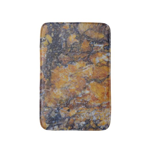 Bruin faux Marble Stone Badmat (Voorkant Verticaal)