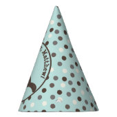 Bruin Ferret Mint Groen Gepersonaliseerde Verjaard Feesthoedjes (Rechts)