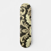 Bruin Fleur Antiek Persoonlijk Skateboard (Voorkant)