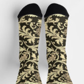 Bruin Fleur Antiek Sokken (Top)