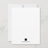 Bruin flourish classroll bruiloft redt datum save the date (Achterkant)