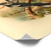 Bruin Flycatcher Black Bird  Print (Hoek)