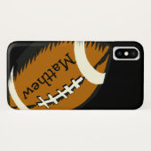 Bruin Football Sport iPhone X Hoesje (Achterkant (horizontaal))