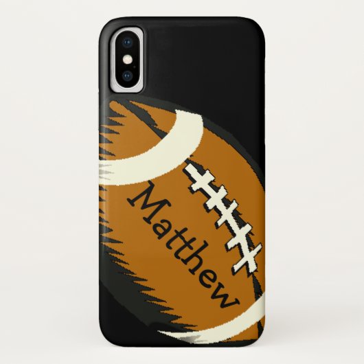 Bruin Football Sport iPhone X Hoesje (Achterkant)