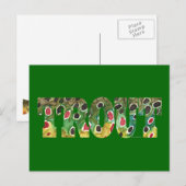 Bruin forelontwerp briefkaart (Voorkant / Achterkant)