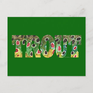 Bruin forelontwerp briefkaart