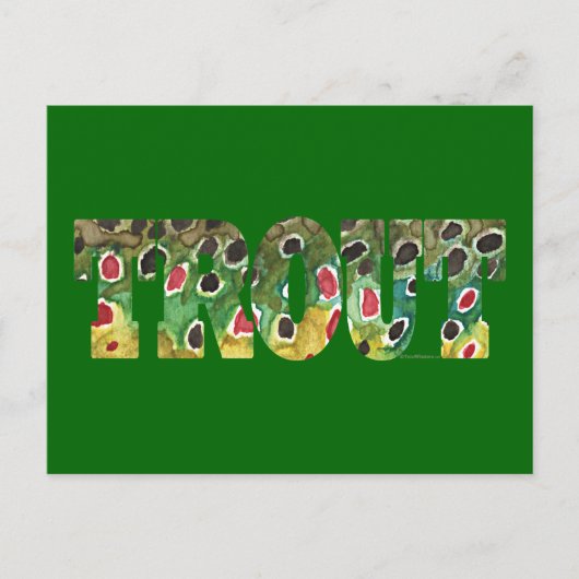 Bruin forelontwerp briefkaart (Voorkant)
