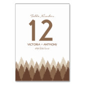 Bruin Forest Range Woodland bruiloft Kaart (Voorkant)