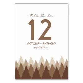 Bruin Forest Range Woodland bruiloft Kaart