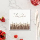 Bruin Forest Range Woodland bruiloft Servet (Insitu)