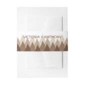 Bruin Forest Range Woodland bruiloft Uitnodigingen Wikkel (Voorkant Voorbeeld)