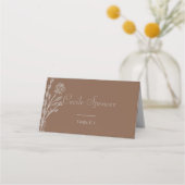 Bruin formeel Roos Plaatskaartje (Voorkant)