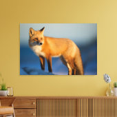 Bruin Fox Canvas Afdruk (Insitu (Woonkamer))