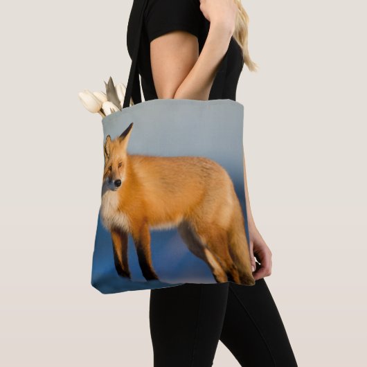 Bruin Fox Canvas tas (Dichtbij)