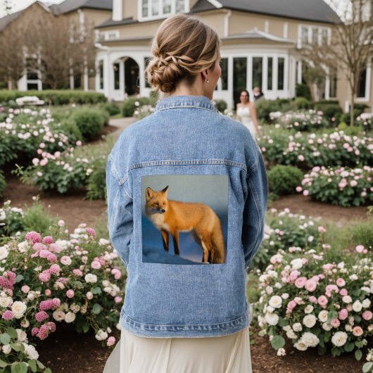 Bruin Fox Denim Jacket (Huwelijk Achterkant)