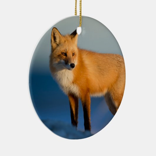 Bruin Fox Keramisch Ornament (Rechts)