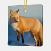 Bruin Fox Keramisch Ornament (Links)