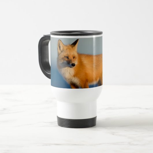 Bruin Fox Reisbeker (Voorkant links)
