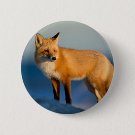 Bruin Fox Ronde Button 5,7 Cm