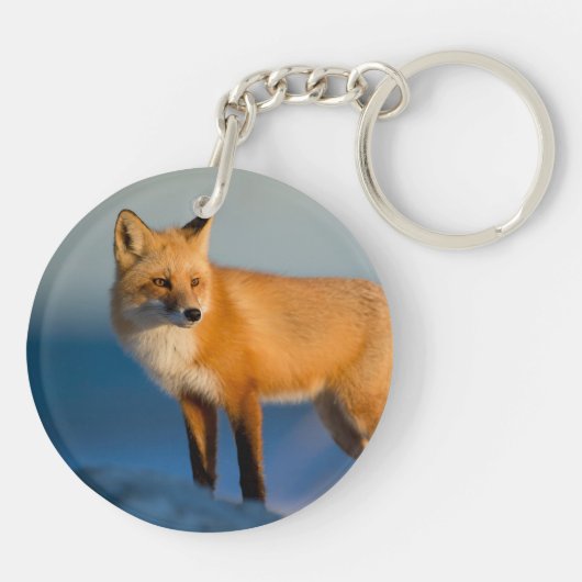 Bruin Fox Sleutelhanger (Achterkant)