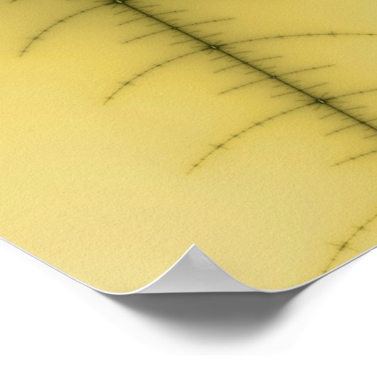 Bruin - Fractaal Poster (Hoek)