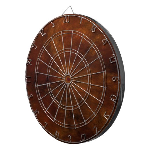 Bruin Fractal Dart Board Dartbord (Voorkant Rechts)