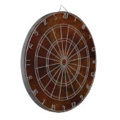 Bruin Fractal Dart Board Dartbord (Voorkant Links)