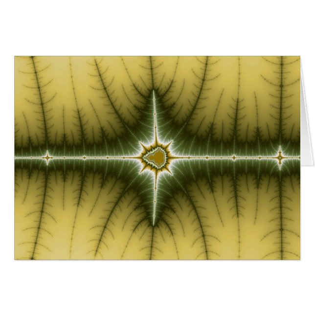 Bruin - fractal Kaart (Voorkant Horizontaal)
