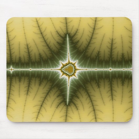 Bruin - Fractal Mousepad Muismat (Voorkant)