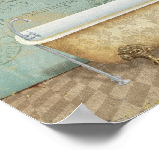 bruin-Frans Bathtub Poster (Hoek)