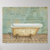 bruin-Frans Bathtub Poster (Voorkant)
