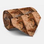 Bruin Gator Stropdas (Opgerold)