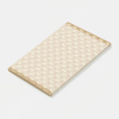 Bruin gebondenpatroon post-it® notes (Schuin)