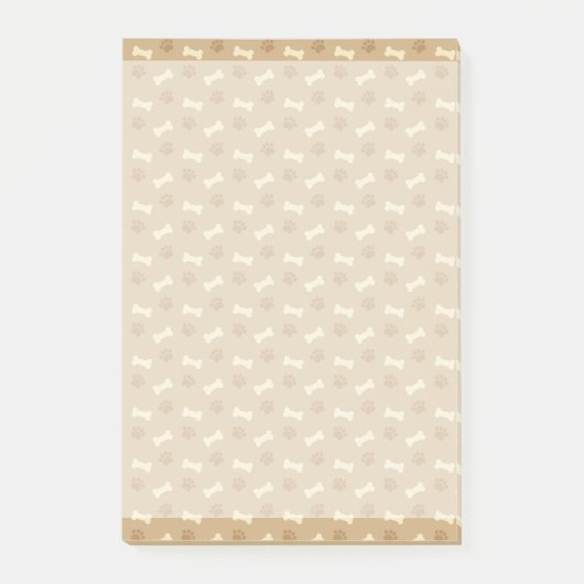 Bruin gebondenpatroon post-it® notes (Voorkant)