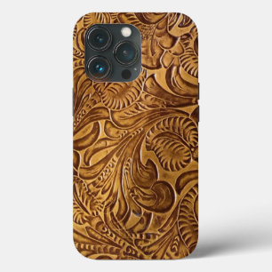 Bruin geboost kunstleder Case-Mate iPhone case