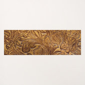 Bruin geboost kunstleder yogamat (Achterkant (horizontaal))