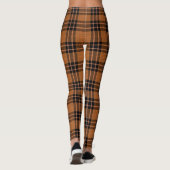Bruin geborduurd patroon leggings (Achterkant)