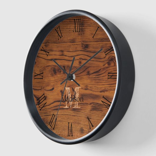  bruin gebrand hout Monogram roman num (Hoek)