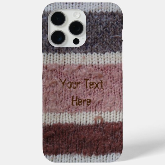 bruin gebreide strepen,  stijlvol ontwerp Case-Mate iPhone case (Achterkant)