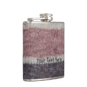 bruin gebreide strepen,  stijlvol ontwerp heupfles (Rechts)