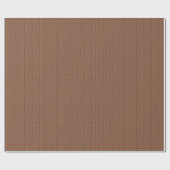 Bruin gebreide textielstof cadeaupapier (Vlak)