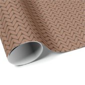 Bruin gebreide textielstof cadeaupapier (Rol Hoek)