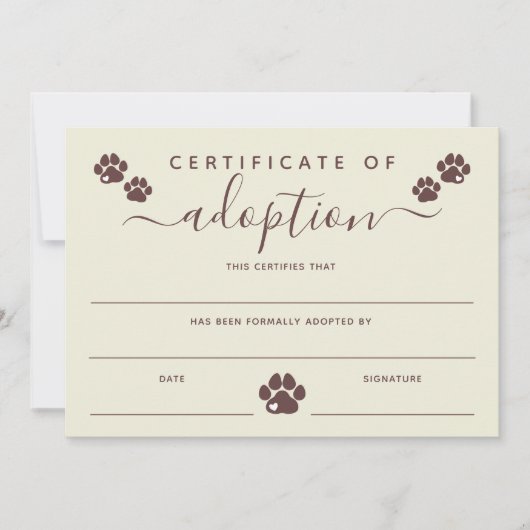 Bruin-gebroken-wit-verfafdrukcertificaat voor adop (Voorkant)