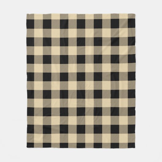 bruin gebuffelvormig patroon fleece deken (Voorkant)